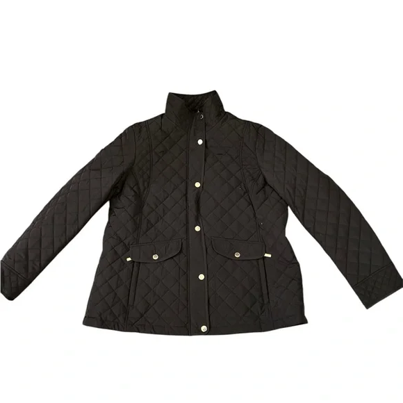 Gallery Women’s Black Quilted Jacket Size XL NWT (97) - Picture 2 of 4